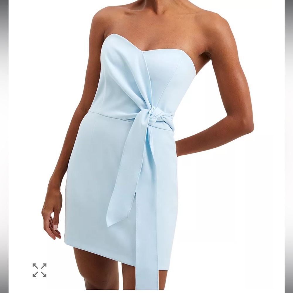 French Connection Strapless Light Blue Dress